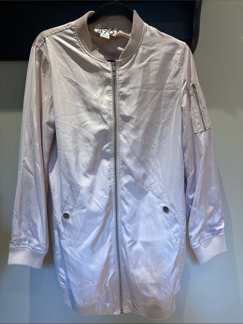 Light Pink Woman’s Bomber Jacket